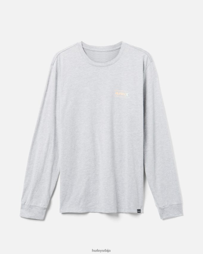 одећу ср Hurley мушкарци свакодневни један једини исечени дуги рукав тамно сиви вријесак 46R660344