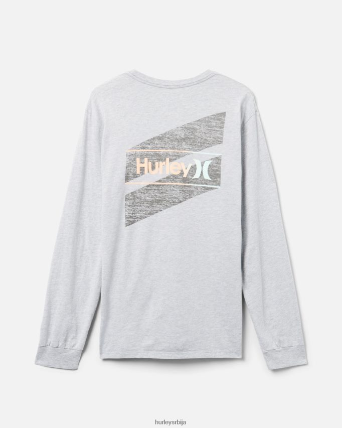 одећу ср Hurley мушкарци свакодневни један једини исечени дуги рукав тамно сиви вријесак 46R660344