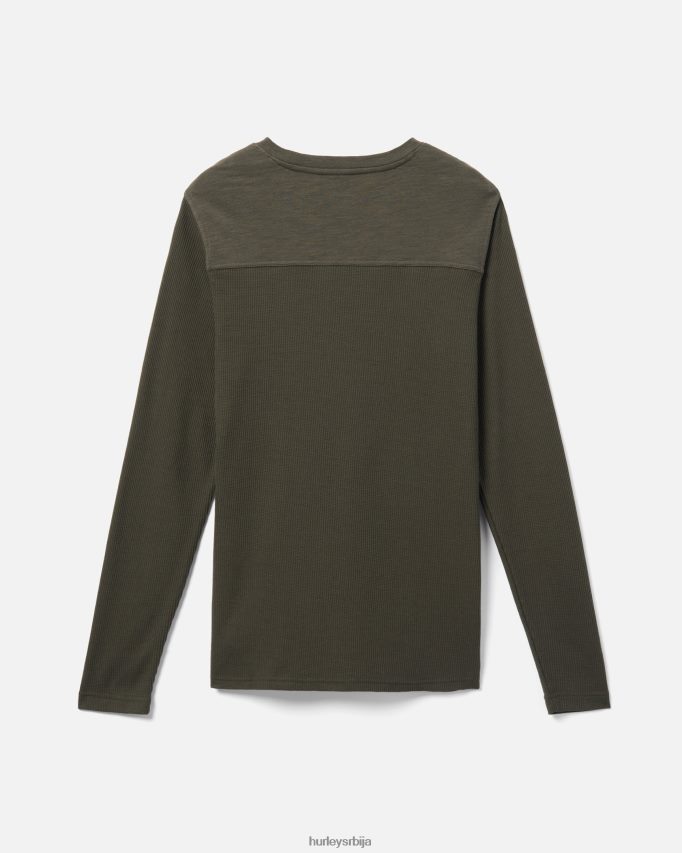 одећу ср Hurley мушкарци Фелтон термални дуги рукав тамно зелена 46R660388