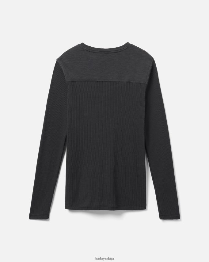 одећу ср Hurley мушкарци Фелтон термални дуги рукав црн 46R660398