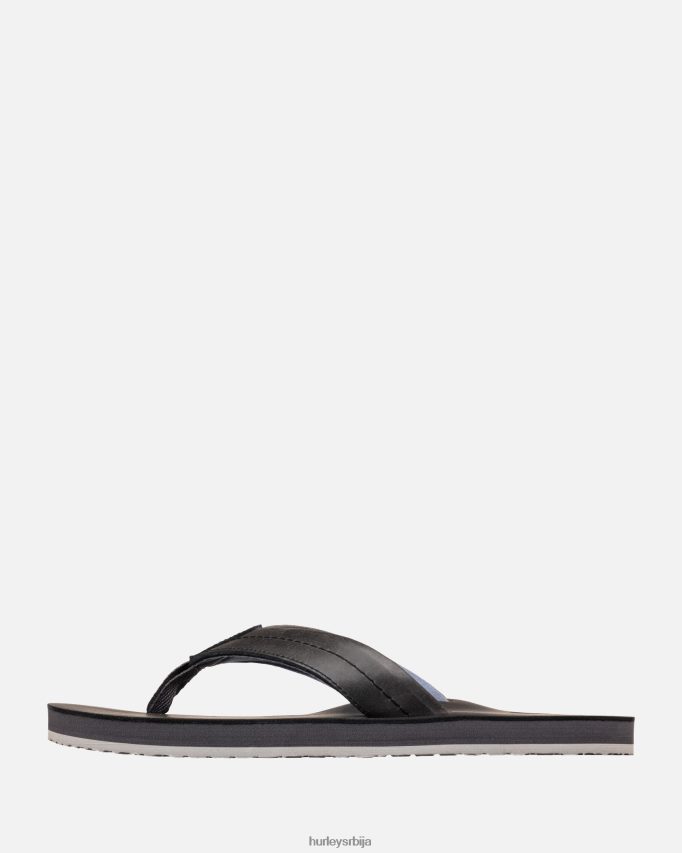 ципеле ср Hurley мушкарци једна једина кожна сандала јонско сива 46R66091